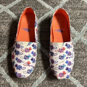 TOMS Alpargata Year of the Rat Shoes, White/Multi-Colored, Size 6